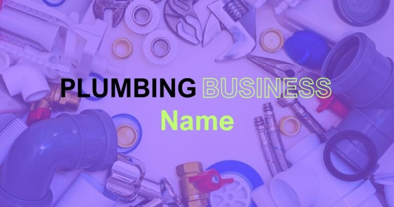 Plumbing Business Name